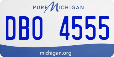 MI license plate DBO4555