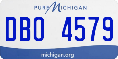 MI license plate DBO4579