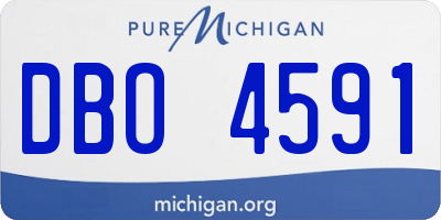 MI license plate DBO4591