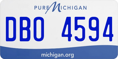 MI license plate DBO4594