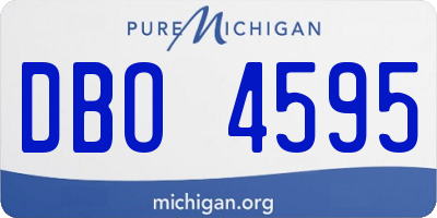 MI license plate DBO4595