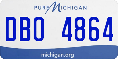 MI license plate DBO4864