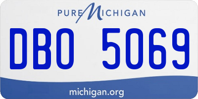 MI license plate DBO5069