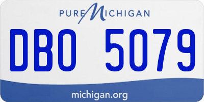 MI license plate DBO5079