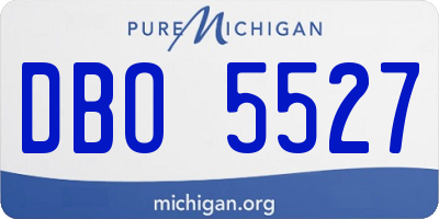 MI license plate DBO5527