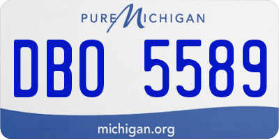 MI license plate DBO5589