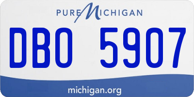MI license plate DBO5907