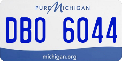 MI license plate DBO6044