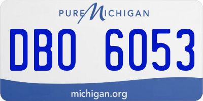MI license plate DBO6053