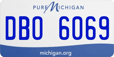 MI license plate DBO6069