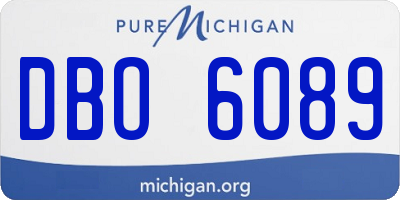 MI license plate DBO6089