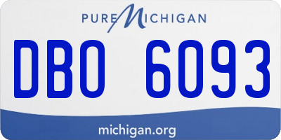 MI license plate DBO6093
