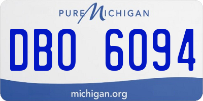 MI license plate DBO6094