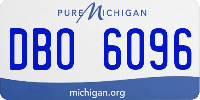 MI license plate DBO6096