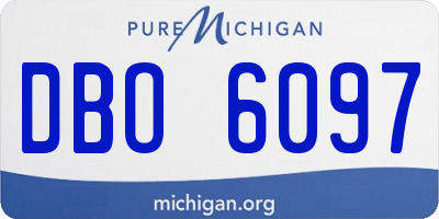 MI license plate DBO6097