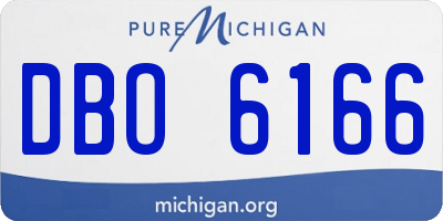MI license plate DBO6166