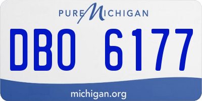 MI license plate DBO6177