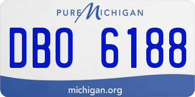 MI license plate DBO6188