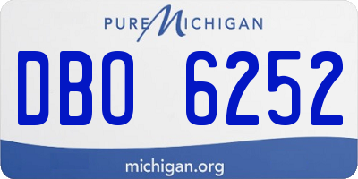 MI license plate DBO6252