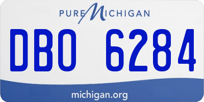 MI license plate DBO6284