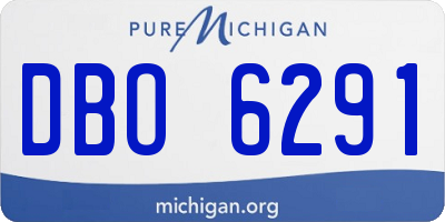 MI license plate DBO6291
