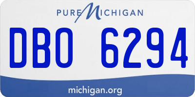 MI license plate DBO6294