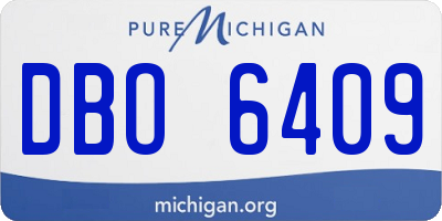MI license plate DBO6409
