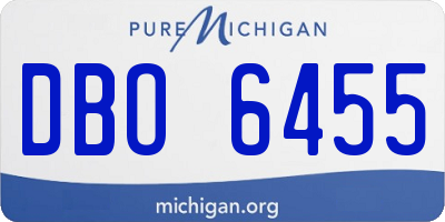 MI license plate DBO6455