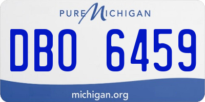 MI license plate DBO6459