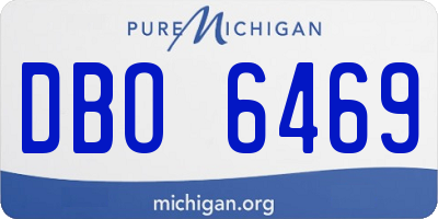MI license plate DBO6469
