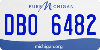 MI license plate DBO6482