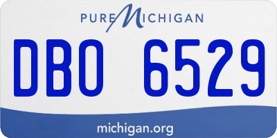 MI license plate DBO6529