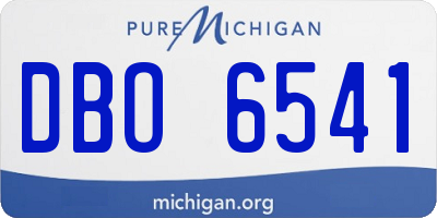 MI license plate DBO6541