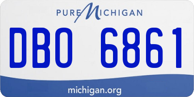 MI license plate DBO6861