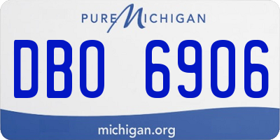 MI license plate DBO6906