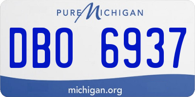 MI license plate DBO6937