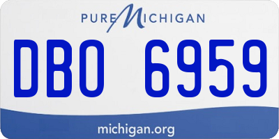 MI license plate DBO6959