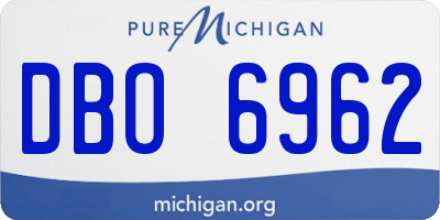 MI license plate DBO6962