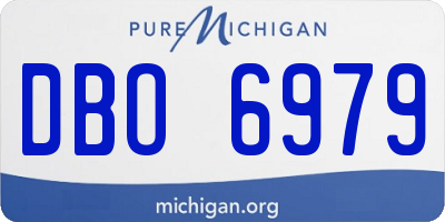 MI license plate DBO6979
