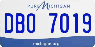 MI license plate DBO7019