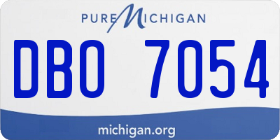 MI license plate DBO7054