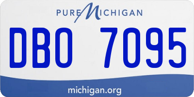 MI license plate DBO7095
