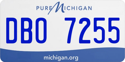 MI license plate DBO7255