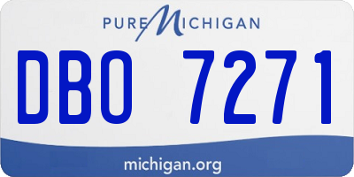MI license plate DBO7271