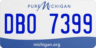 MI license plate DBO7399