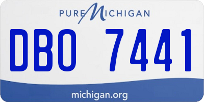 MI license plate DBO7441