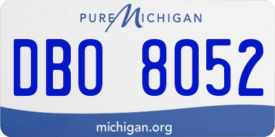 MI license plate DBO8052