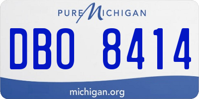 MI license plate DBO8414