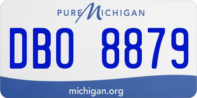 MI license plate DBO8879
