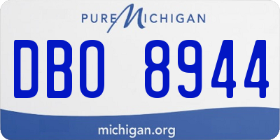 MI license plate DBO8944